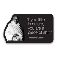 Gandhi Litter Sticker